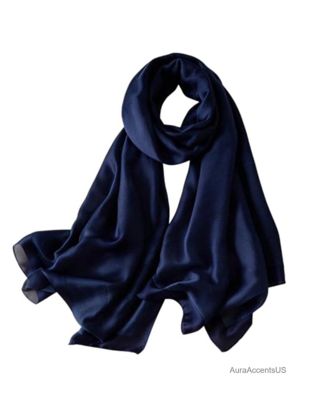 Silk Feeling Large Shawl Scarf Lightweight Satin Wrap for Women